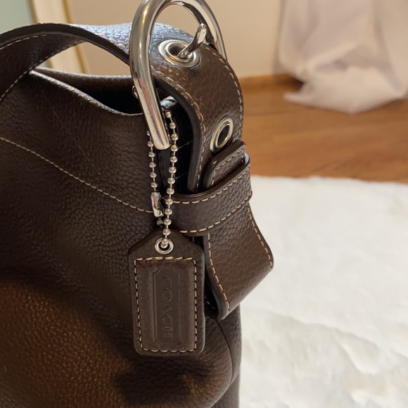 Coach brown heavy leather shoulder bag K1357-F15064 - Picture 2 of 7